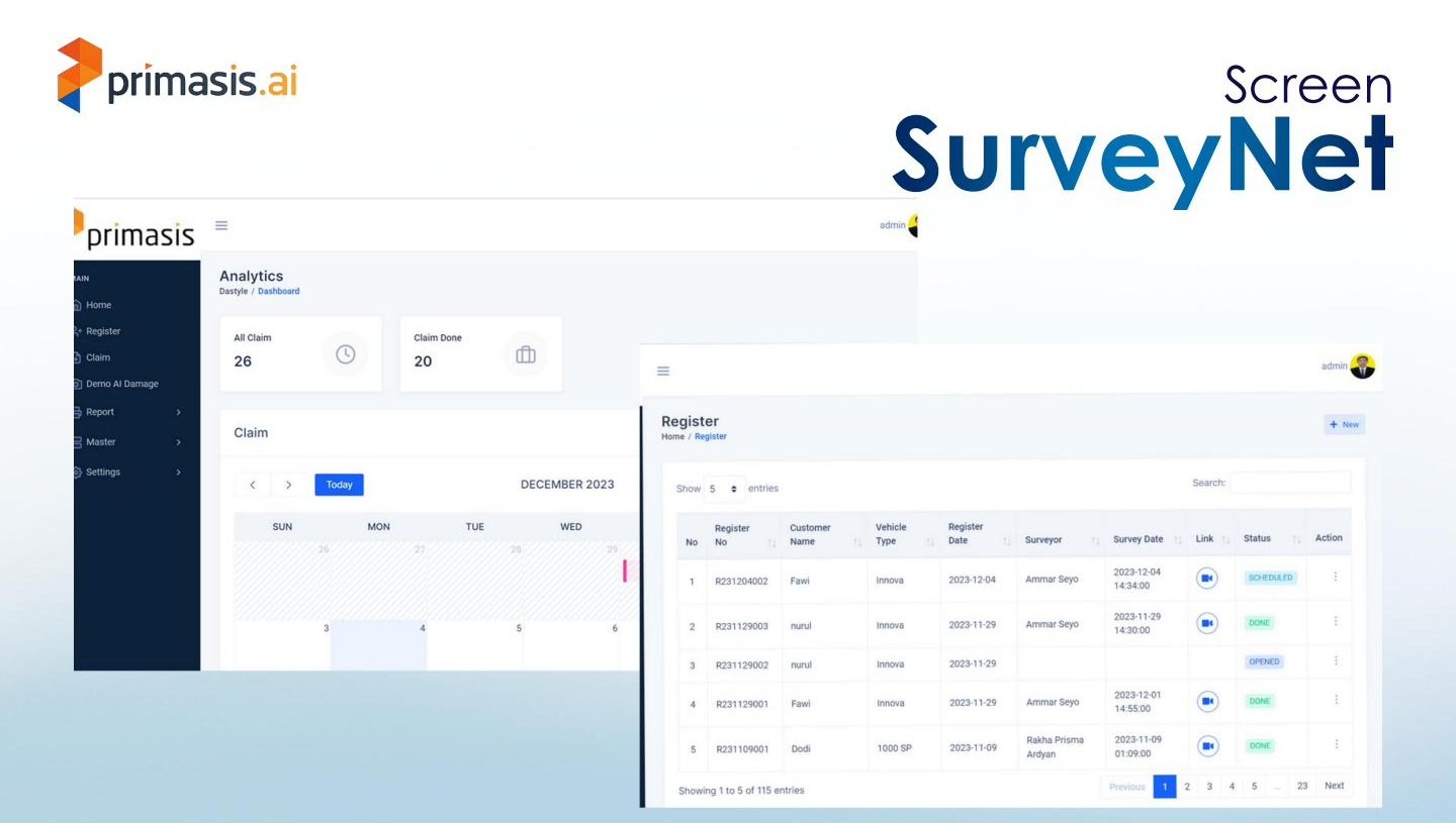 SURVEYnet additional screen
